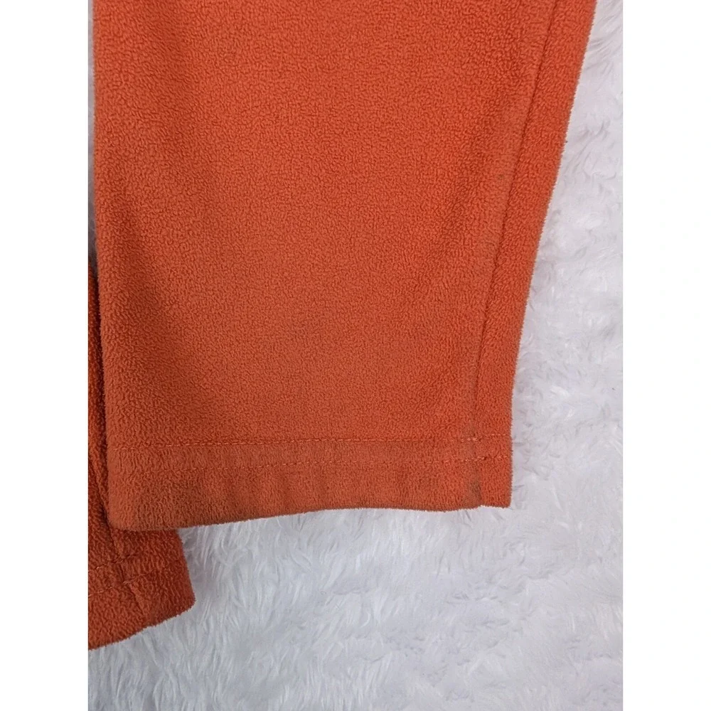 The North Face 1/4 Zip Women's L‎ Pull Over Fleece Orange Light Weight *Read